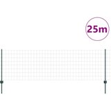 vidaXL Euro ograda Set od 2 Zelena Metal prekriven PVC-om 25 x 0.8 m | shoptok.hr