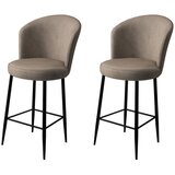 Hanah home fora - cappuccino, black cappuccinoblack bar stool set (2 pieces) Cene