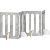  Zložljiva ograda za hišne ljubljenčke 4 pcs Beton Siva, (5000232685) | Shoptok.si