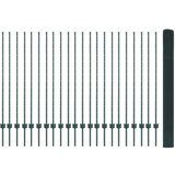 vidaXL varjena žična ograja z 22 U stebrički Zelena 1.4 x 50 m Jeklo | Shoptok.si