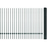 vidaXL zavarena žičana ograda s 22 U stupova Zelena 1.4x50 m Čelik | shoptok.hr