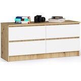 AKORD KOMODA K120 4SZ CLP OAK ARTISAN / WHITE, (21702976) Cene
