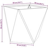  Cvetlično korito Bela 50 x 50 x 50 cm Jeklo, (5000207336) | Shoptok.si