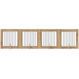  Vrata za pse s postoljem 4 pcs Hrast artisan 80 x 80 cm | shoptok.hr