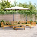 vidaXL 5-dijelni set vrtnih sofa od paleta od masivnog drva bagrema | shoptok.hr