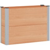 vidaXL Povišena gredica - Vrtna gredica Smeđa 100 x 30 x 72 cm WPC i aluminij - 100 x 30 x 72 cm Smeđa | shoptok.hr