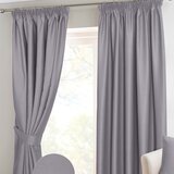 HOMESCAPES Siva ribja kost Chevron Blackout zavese par Pencil Pleat, 229x183 cm, (20749260) Cene