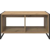  klubska mizica, inženirski les, oreh, 80x50x40 cm | Shoptok.si