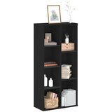vidaXL Knjižna omara črna 50x25x105 cm inženirski les Cene