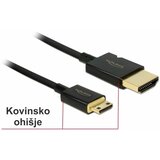 Delock hdmi-hdmi mini kabel z mrežno pove. 3m črn 3D 4K slim aktivni 84779 | Shoptok.si