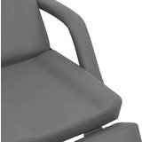 vidaXL Kozmetička stolica od umjetne kože siva 180 x 62 x 78 cm | shoptok.hr