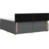  Boxspring krevet s madracem Tamnosiva 200 x 200 cm Tkanina | shoptok.hr