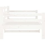  Dnevna postelja bela 80x200 cm trdna borovina, (20724065) | Shoptok.si