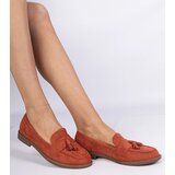 Gemre Orange eco-suede women's moccasins with tassels Marimel | shoptok.hr