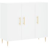 Maison Chic Komoda - Predalnik bela 90x34x80 cm konstruiran les, (21716110) | Shoptok.si