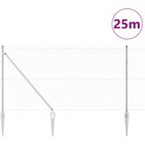  Heksagonalna ograda s stubom 25 x 1,2 m Pocinčani čelik Srebrna | shoptok.hr