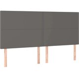 vidaXL Posteljno vzglavje 4 kosa siv 90x5x78/88 cm umetno usnje | Shoptok.si