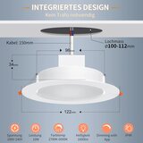 DUSKTEC 6x 122 mm pametni vgradni LED reflektor | Shoptok.si