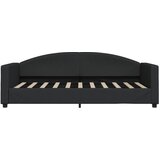 Dnevni krevet s madracem crni 90 x 190 cm od tkanine | shoptok.hr