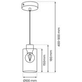  Luster na kablu MADERA 1xE27/60W/230V bela/drvo | Eponuda.com