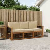  Set vanjskih sofa 3 kom. Prirodna | shoptok.hr