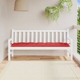  Jastuk za vrtnu klupu crveni 180 x 50 x 7 cm od tkanine Oxford | shoptok.hr