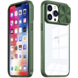 Onasi Lens Cover silikonski ovitek zaščita za iPhone 11 - prozorno/zelen | Shoptok.si
