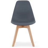  KITO stolica - tamni škriljevci / prirodne noge x 3 | shoptok.hr