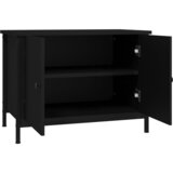 TV ormarić s vratima crni 100x35,5x45 cm od konstruiranog drva | shoptok.hr