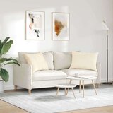 vidaXL Blazine za kavč 2 pcs krema 70 x 50 cm Žametna tkanina | Shoptok.si