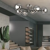  Prislonjen luster MALENA 6xE14/5W/230V mat hrom/dimljeno | Eponuda.com