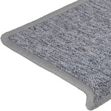  Prostirke za stepenice 15 kom 65x21x4 cm svijetlo sive pravokutne rubove | shoptok.hr