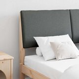  Tapecirani uzglavlje Tamno siva 140 cm Čvrsto borovo drvo | shoptok.hr