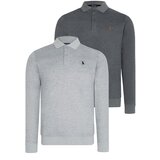 Dewberry DOUBLE SET V4007 MEN'S SWEATSHIRT-ANTHRACITE-GREY Cijene