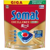 Somat Excellence 5in1 kapsule za mašinsko pranje posuđa 54kom Cene