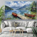  Pejzaž na platnu slika mjesto za odmor | akrilni detalji | shoptok.hr
