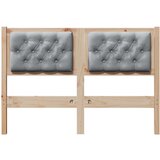  Uzglavlje Ostalo Smeđa i svijetlo siva 135 cm Masivna borovina | shoptok.hr