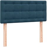 Box spring krevet s madracem tamnoplavi 80x220 cm baršunasti | shoptok.hr