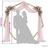  Vjenčani luk Svijetlosmeđa 221 x 92 x 216 cm Čvrsto borovo drvo | shoptok.hr