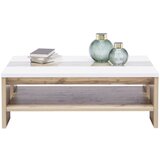 Hom`in klubska miza, bela, barve hrasta | Shoptok.si