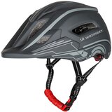 Wozinsky OTROŠKA KOLESARSKA ČELADA FULLFACE Z USB ZADNJO LUČJO 52-56 CM SIVA, (5000345076) | Shoptok.si