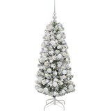  Umjetno božićno drvce s nogom Zelena i bijela 120 cm | shoptok.hr