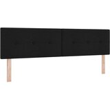 vidaXL Prešito vzglavje Črna 180 cm Tkanina, (22008410) | Shoptok.si