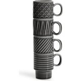 Sagaform Espresso skodelica Coffee &amp; More 4 delni set, siva cene