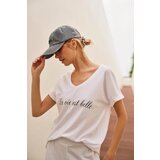 Marisse White T-Shirt With The Inscription | shoptok.hr