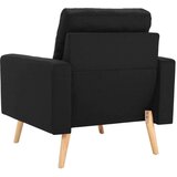  Fotelja od tkanine crna | shoptok.hr