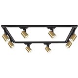  Brilagi - Reflektor za šinski sistem HUSKY 8xGU10/10W/230V crna/zlatna | Eponuda.com