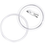  Set gumba za značke sa sigurnosnim iglama 100 kom akrilni 44 mm | shoptok.hr