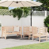 Maison Chic Seti vrtnega pohištva - Vrtna garnitura - Vrtni pohištvo set 3-delna trdna borovina, (21809727) | Shoptok.si
