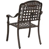  Vrtna stolica 2 pcs Bronzana 55 x 56,5 x 91cm Aluminij | shoptok.hr